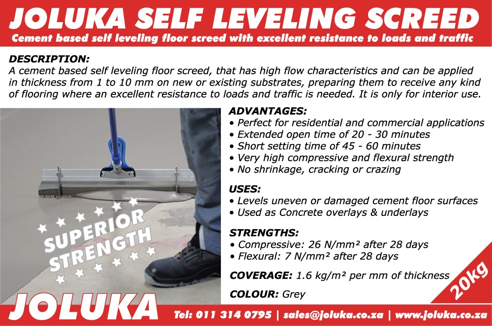 Joluka Self Leveling Screed